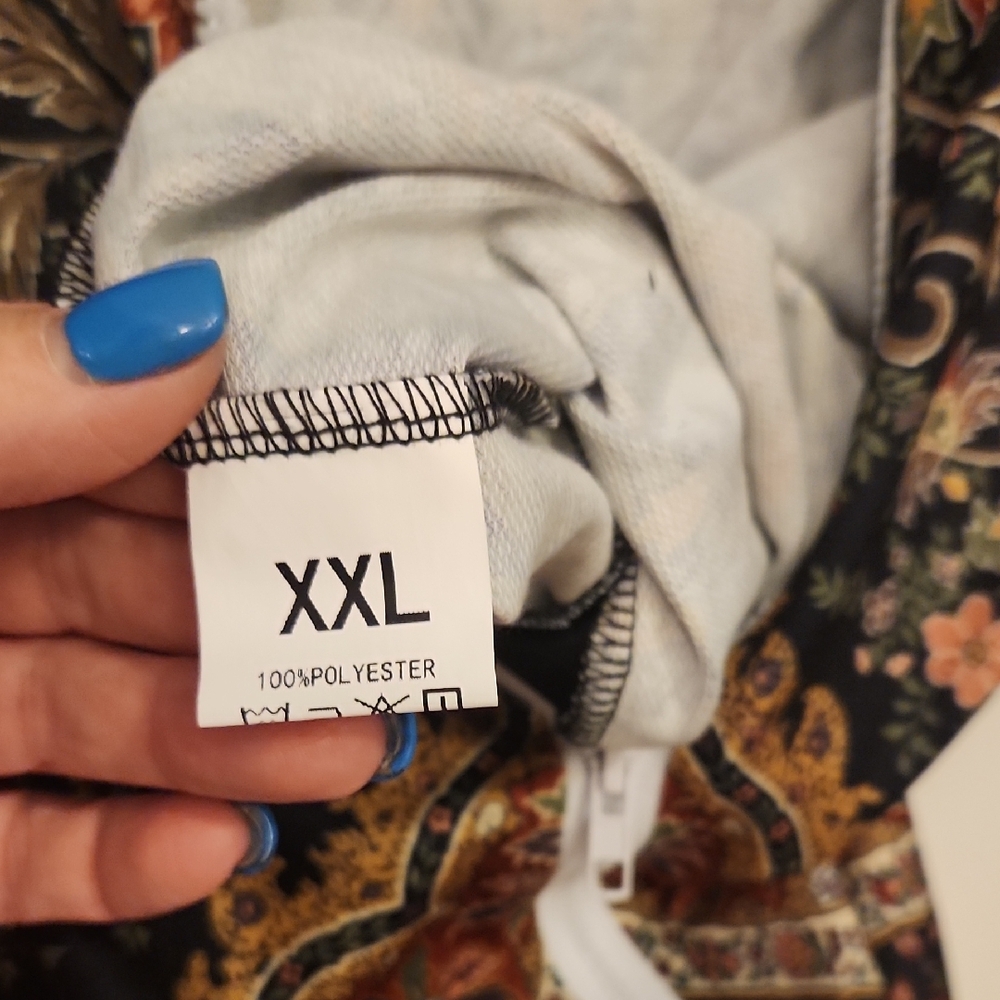 Elegant Multicolor Patterned Jacket Plus Size - image 5